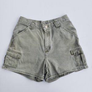 Vintage Lee green Cargo Shorts High rise Mom short